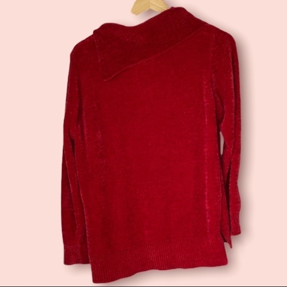 RED Chenille Sweater by Northern Reflections, Women’s Size Medium - Picture 3 of 9